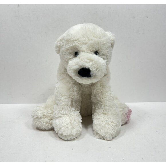 Jellycat Perry Polar Bear Plush White Black Nose Medium Seated Retired Cute - Picture 1 of 8